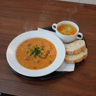 Bohneneintopf mit Kalbfleisch